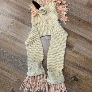 unicorn hooded scarf